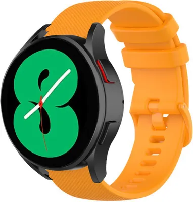 Produktbild von Strap-it Samsung Galaxy Watch 4 40mm Luxus-Silikonarmband (Orange)