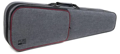 Imagen del producto de Estuche para violín PURE GEWA, color gris, con correas para mochila y asa de transporte, tamaño 4/4