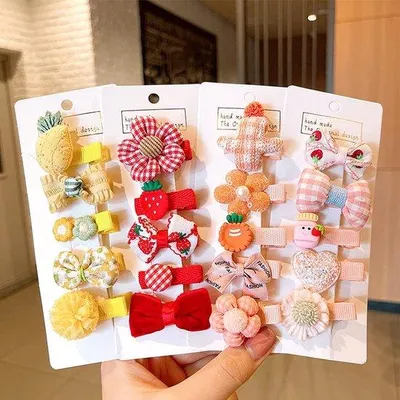 Produktbild von Famanu Haarspangen Set – Bunte Haarclips für Mädchen