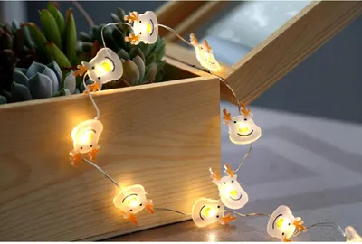 Produktbild von 24 Stück Weihnachtlicher Lichtdraht mit 20 Mikro-LEDs Lichterkette Dekoration