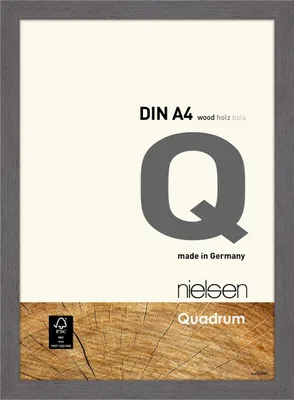 Produktbild von nielsen Holz Bilderrahmen Quadrum, 21x29,7 cm (A4), Grau