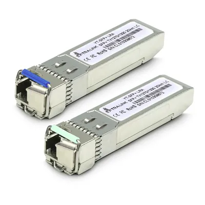 Productafbeelding van EXTRALINK SFP+ 10G WDM 1270/1330nm Singlemode 20km LC DOM Optische Transceiver, 2 stuks