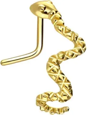 Produktbild von Nasenpiercing, Nasenstecker Chirurgenstahl Nasenstecker SCHLANGE
