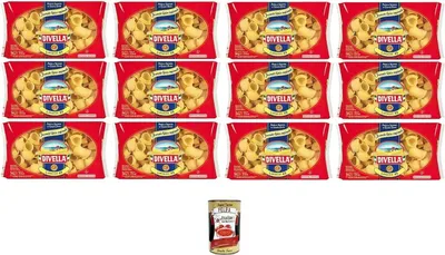 Produktbild von Divella Lumaconi 49 Hartweizengrieß nudeln 100% Italienisch 12x 500gr+ Italian Gourmet polpa 400g