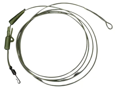 Produktbild von 1 m 45 lb Karpfenvorfach, abriebfest, hochfest, tragbar, robust, leicht, schützt die Hauptschnur, transparentes, starkes Fluorocarbon-Vorfach, Angelzubehör
