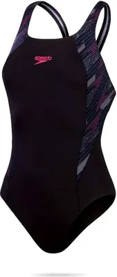 Produktbild von SPEEDO - eco+ h-boom splice muscleb bla/pin - Zwart-Multicolour