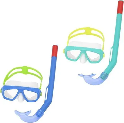 Image de Lunettes de plongée pour enfants bleu turquoise