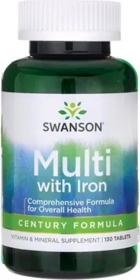 Productafbeelding van Swanson Dietary supplements Multi With Iron, BI7685