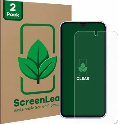 Produktbild von 2x ScreenLeaf Schutzfolie für Samsung Galaxy A54 5G (case-friendly) nachhaltiger Displayschutz Display Schutz Folie Klar Transparent