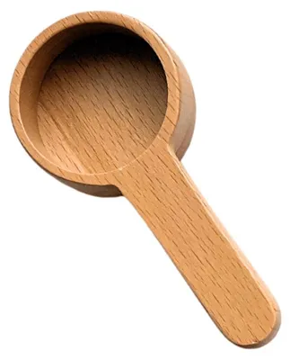 Image de LAYBA, cuillère doseuse en bois de 20 ml, idéale pour mesurer le café, le thé, les épices, les poudres, pour la pâtisserie et la cuisine. Un accessoire de cuisine décoratif et pratique