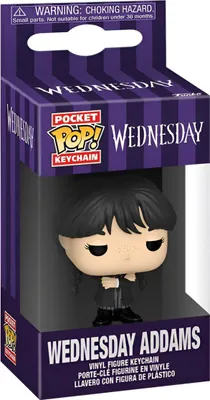 Zdjęcie produktu dla Funko POP Keychain Wednesday  Wednesday Addams Figurka Kolekcjonerska