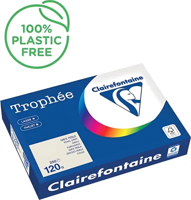 Obrázek produktu pro Clairefontaine 1201PC Clairefontaine Kopierpapier Trophée grau DIN A4 120 g/qm 250 Blatt
