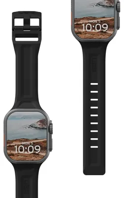Produktbild von Urban Armor Gear Scout, Band, Smartwatch, Schwarz, Apple, Watch 44/42, Silikon