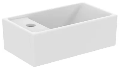 Zdjęcie produktu dla Ideal Standard Tempo - Umywalka 370x210 mm, bez przelewu, 1 otwór na baterię po lewej stronie, biała E211301