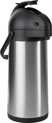 Produktbild von ONVAYA® Airpot Pumpkanne | 3 Liter | Isolierkanne | Thermoskanne | Getränkespender | Edelstahl mattiert | Kaffeekanne | Doppelwandig