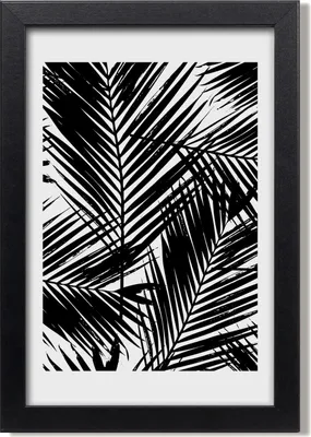 Produktbild von Bild 20x30 MDF-Rahmen, Wandkunst Blätter der Palme