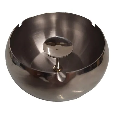 Produktbild von Kugelaschenbecher Silber – Vintage Aschenbecher – Außenaschenbecher – Luxus Aschenbecher – Tischaschenbecher – Barzubehör – Kneipenzubehör