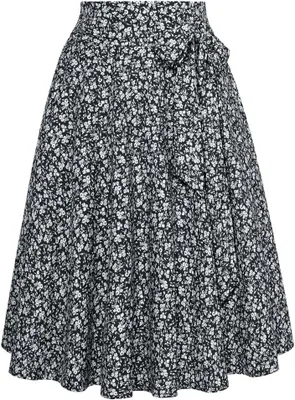 Immagine prodotto di Gonna da donna, stile vintage, elegante, nera, taglia L