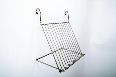 Image de Wesco Relingsystem Tablette pour livre de cuisine aspect inox