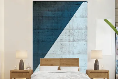 Obrázek produktu pro MuchoWow® fototapeta do obývacího pokoje nebo ložnice tapeta vinylový motiv tapeta dveře - modrá - architektura - vintage - 170x260 cm - tapeta do obývacího pokoje