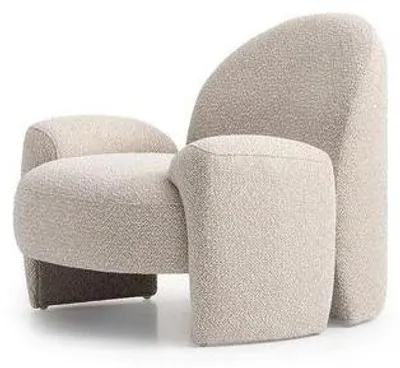 Immagine prodotto di Poltrona in tessuto beige dal design moderno