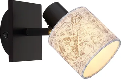 Produktbild von GLOBO Wandleuchte Innen mit Schalter Wohnzimmer Wandlampe Schlafzimmer 15581-1