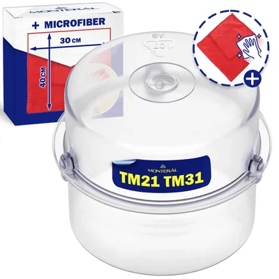 Messbecher für Thermomix TM21 TM31, 100 ml, mit Mikrofasertuch