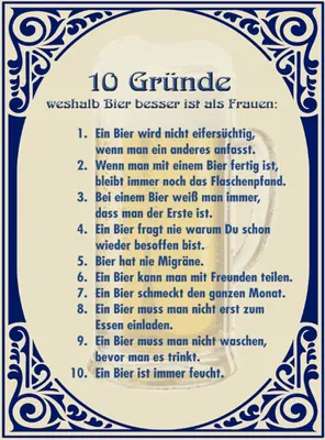 Produktbild von vianmo Holzschild 40x30 cm Alkohol Bier besser als Frauen