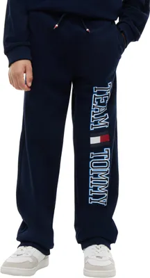 Immagine prodotto di Pantaloni da jogging "Team Tommy" per ragazzi, modello KB0KB10497, colore blu scuro (Dark Night)