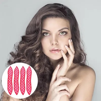 Produktbild von 19 weiche Schwamm-Lockenwickler zum Schlafen für dickes und dünnes Haar, ohne Hitze, zur selbstständigen Haarstyling über Nacht, haarschonend, Rosa