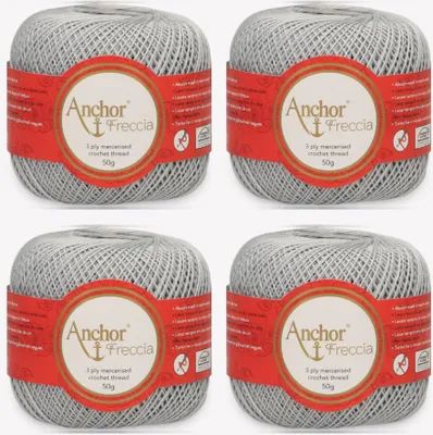 Immagine prodotto di 4x Anchor Freccia 12 – filato di cotone per uncinetto e merletti (Colore 00642)