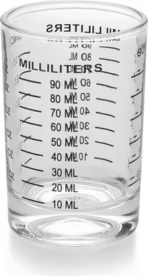 Produktbild von Messbecher Shotglas mit Skala, Mini Messbecher 90ml Espresso Schnapsgl?ser Cocktail Shot Glas fš¹r Flš¹ssigkeiten/Trockenstoffe Schnapsgl?ser(schwarz)