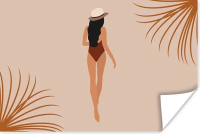 Produktbild von MuchoWow® Poster Sommer - Frau - Abstrakt 30x20 cm - Plakate - Print