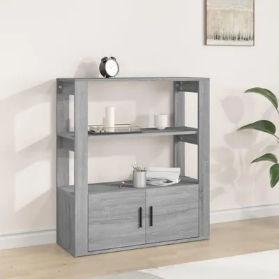 Produktbild von vidaXL Sideboard Grau Sonoma 80x30x90 cm Holzwerkstoff
