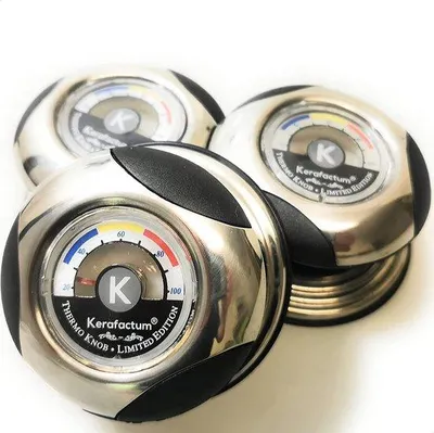 Productafbeelding van Unyqoos® Vervangingsknopset voor pan- en deksels met thermometer – universele dekselknop, vervangingsknop, 3 stuks