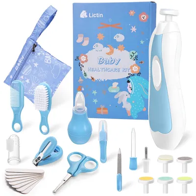 Produktbild von Babypflegeset Elektrischer Nagelknipser - 31-teilig - Weiß - Für Babys und Kinder