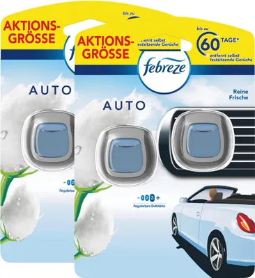 Produktbild von Febreze Auto Lufterfrischer Reine Frische 2x2ml - Raumduft (2er Pack)