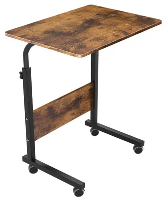 Immagine prodotto di Tavolino portatile per laptop, regolabile in altezza, tavolino laterale retrò, 60 x 40 cm
