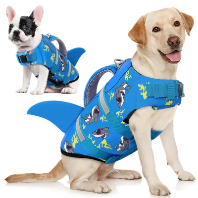 Produktbild von Hundeschwimmweste mit Haifischdesign für Hunde