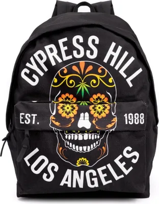 Imagen del producto de Mochila Cypress Hill "Los Angeles" NS6919 (talla única) (negro/blanco/naranja)