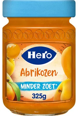 Immagine prodotto di Hero Jam Minder Zoet Abrikozen 325g – Meno zucchero, pieno di sapore