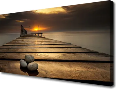 Produktbild von Tulup Leinwand-Bilder 100x50 Wandbild Canvas Kunstdruck Brücke Steine Architektur