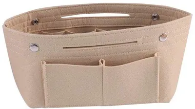 Produktbild von Beige Organizer-Tasche mit Innentasche aus Kunstleder
