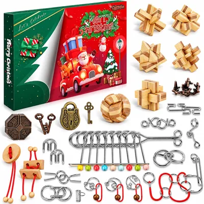 Produktbild von Adventskalender 2026 Knobelspiele 24 Tage Adventskalender Rätsel