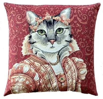 Produktbild von Gobelin Kissen Herzogin Katze