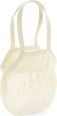 Zdjęcie produktu dla Westford Mill Shopping Bag Organic Bawełna Mesh Grocery Bag W150 Beige Natural 38 x 41 cm