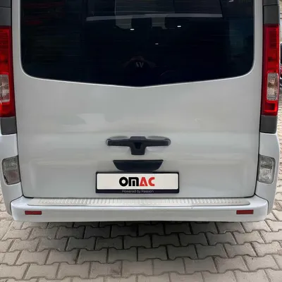 Image de Protection Seuil de Pare-chocs Arriére pour Renault Trafic 2001-2014 Brossé
