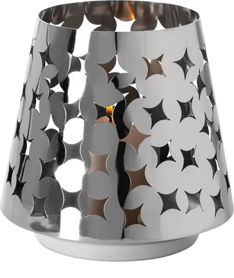 Produktbild von Fink LUMA, Windlicht, Edelstahl , silber, L. 19 cm, B. 19 cm, H. 19 cm, D. 19 cm 146288