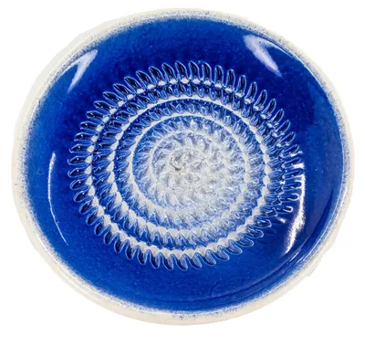 Produktbild von Kaladia - Reibeteller Keramik Unifarben Dunkelblau - Durchmesser ca. 12cm - 810