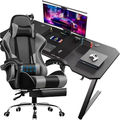 Image de Bureau de jeu - Bureau gaming - Bureau informatique - Table de jeu - Conception ergonomique